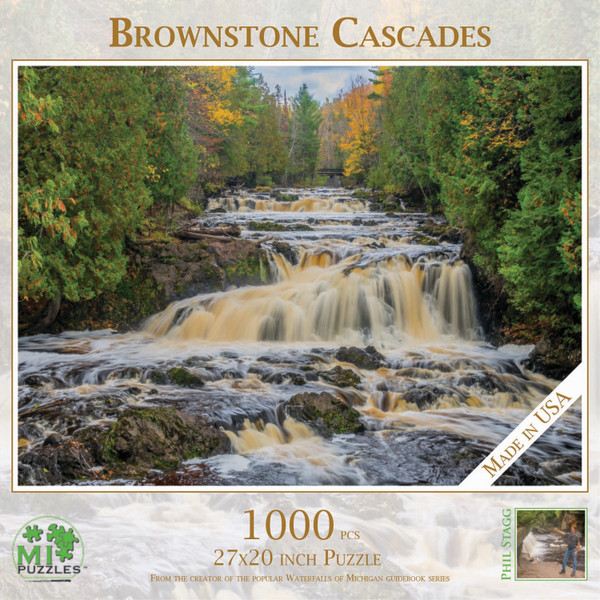 PUZ 1068 Brownstone Cascades 1000 Pcs Puzzle