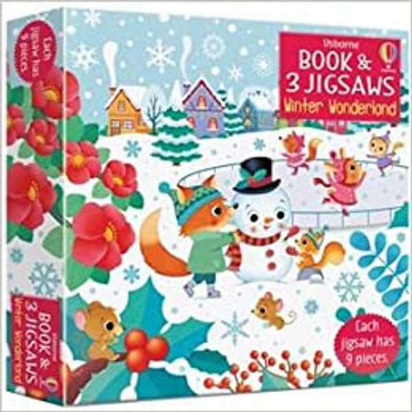 U_Book & 3 Jigsaw Puzzles: Winter Wonderland