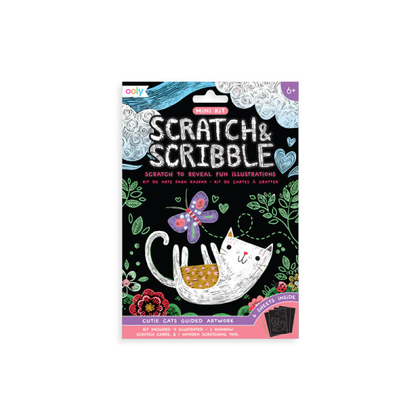 Scratch & Scribble Mini Kit: Cutie Cats