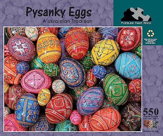Pysanky Eggs 550 Piece Puzzles