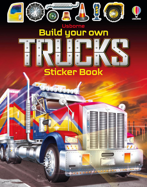 Build Your Own Trucks Sticker Book: A Colorful Sticker Activity Book About Monster Trucks with Statistics and Screen-Free Fun for Children (Ages 4-6) (Build Your Own Sticker Book)