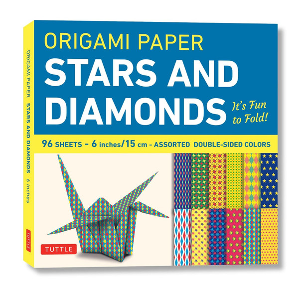 Origami Paper 96 sheets - Stars and Diamonds 6 inch (15 cm): Tuttle Origami Paper: Origami Sheets Printed with 12 Different Patterns: Instructions for 6 Projects Included (Tuttle Specials)