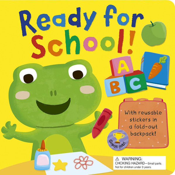 Ready for School!: With reusable stickers in a fold-out school bag!