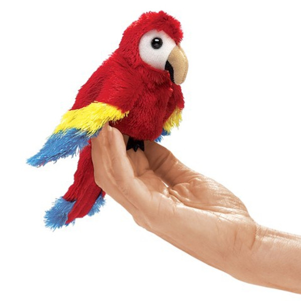 Folkmanis Puppet: Mini Scarlet Macaw