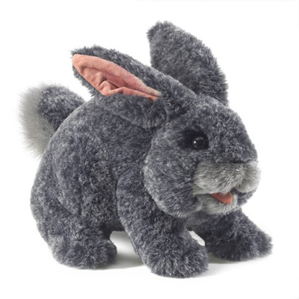 Folkmanis Puppet: Gray Bunny Rabbit