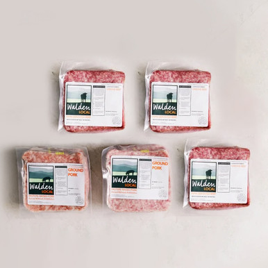5 packs of ground meat