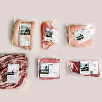 Mix packs of ground meat, steak, chicken and sausage