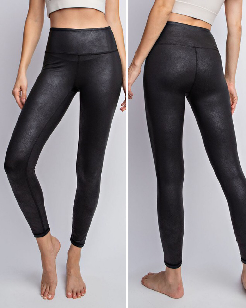 Bee Faux Leather Ripped Leggings – Shop With Bee Queen