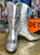 Tall Silver Metallic Boots