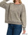 French Terry Acid Wash Boatneck Pullover