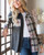 Black Plaid Color Block Lightweight Shacket