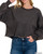 Acid Wash Cropped Fleece Pullover