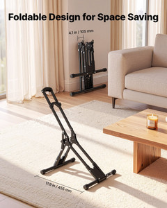Bike Stand, Foldable Freestanding Bike Storage Rack, Carbon Steel Garage Bicycle Floor Stand, Fits  E415-JYZXCTFJZDSH4WTBB001V0