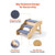 Wood Pet Stairs, 3-Step Dog Stairs for High Beds, Sofa & Cars, 150lbs Load Capacity, Non-Slip Surfa E415-LTSFZDGLTGDSYZY74001V0