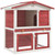  Outdoor Rabbit Hutch 3 Doors Red Wood A949-170839