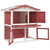  Outdoor Rabbit Hutch 3 Doors Red Wood A949-170839