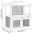  Outdoor Rabbit Hutch 3 Doors Red Wood A949-170839