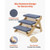 Wood Pet Stairs, 3-Step Dog Stairs for Beds, Sofa & Cars, 150lbs Load Capacity, Floded Flat Design, E415-LTSFZDGLTKFPMMCSK001V0