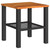  3 Piece Bistro Set with Cushions Black Poly Rattan Acacia Wood A949-366259