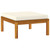  7 Piece Patio Lounge Set with Cream Cushion Solid Acacia Wood A949-3086946