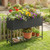 Wicker Raised Garden Bed with Storage Shelf and Drainage Gaps for Flowers B593-HW72720color