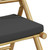  3 Piece Folding Bistro set with Dark Gray Cushions Bamboo A949-3208934