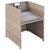  5 Piece Patio Dining Set with Cushions Poly Rattan Beige A949-42555