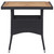  Patio Dining Table Black Poly Rattan and Solid Acacia Wood A949-46171