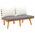  Patio Bench with Cushions 45.3" Solid Acacia Wood A949-46672