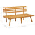  Patio Bench with Cushions 45.3" Solid Acacia Wood A949-46672