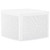  Side Table White 21.3"x21.3"x14.4" Plastic A949-48774