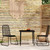  3 Piece Patio Dining Set Black A949-3099095