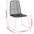  3 Piece Patio Dining Set Black A949-3099095