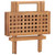  3 Piece Folding Patio Dining Set with Cushion Solid Teak Wood A949-3063200