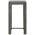  5 Piece Patio Bar Set with Cushions Poly Rattan Gray A949-3064779