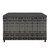  Patio Footrest with Cushion Gray Poly Rattan A949-319772