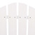  Patio Adirondack Chairs with Tea Table Solid Wood Fir White A949-310067