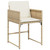  Patio Chairs with Cushions 4 pcs Beige Poly Rattan A949-4007479