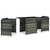 3 Piece Bistro Set with Cushions Poly Rattan Gray A949-47745
