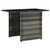  3 Piece Bistro Set with Cushions Poly Rattan Gray A949-47745