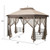 10'x 12' Octagonal Patio Gazebo-Brown B593-OP70383