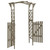  Pergola with Gate 45.7"x15.7"x80.3" Gray Solid Firwood A949-316393