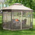 10'x 12' Octagonal Patio Gazebo-Beige - Color: Beige D681-OP70383BE