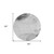 8' Round Gray and Light Gray Round Abstract Washable Non Skid Indoor Outdoor Area Rug N270-562151