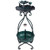 Solar Outdoor Bird Bath Feeder Combo with Flower Planter Pedestal and Solar Lights-Bronze - Color:  D681-PZ10010QT