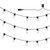 RGB Outdoor String Lights, 50FT, Outside Patio Lights with APP Control 15 Bulbs, 15 Single-Color Ad E415-RGBHWDC50FT1HX9NXV1