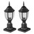 2 Pack Dusk to Dawn Outdoor Post Light, 15.35 in, Waterproof Lamp Post Light Fixtures with 3.5 in P E415-FTYNHWZDDDZ1HLX03V6