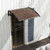 Outdoor Front Door Patio Overhang Awning for Sunlight Rain Snow Wind Protection-48 x 40 Inch - Colo D681-NP11229CF