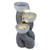 3-Tier Outdoor Water Fountain with LED Lights 18.5 Inch H for Patio Deck - Color: Gray D681-HZ10454US
