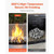 Ceramic Fire Pebble Stones, 1-2 inch 48 Pcs Lava Rocks, Reusable Fire Pit Stones Indoor and Outdoor E415-TCXWELS12INCV4HA4001V0